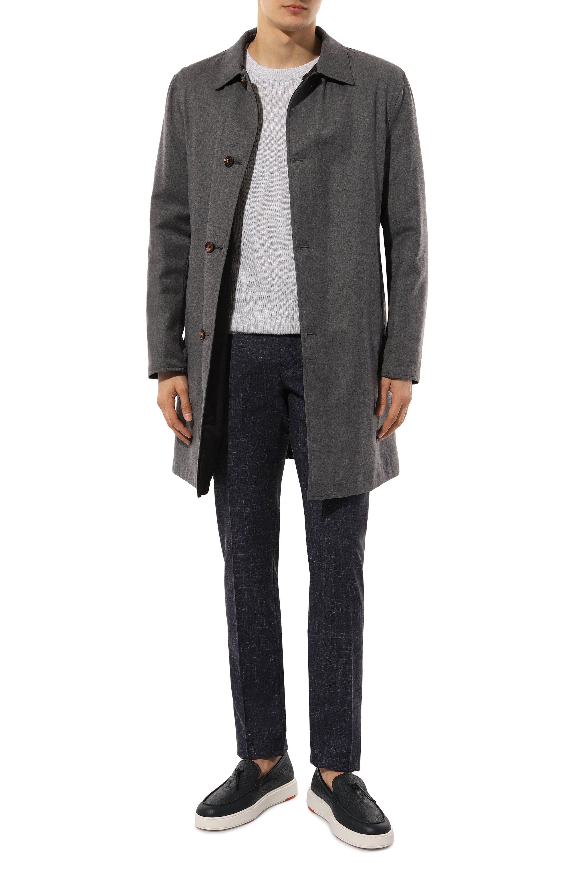 Кожаные лоферы SANTONI, арт. MBCD21439BARCMMDI48, фото 2