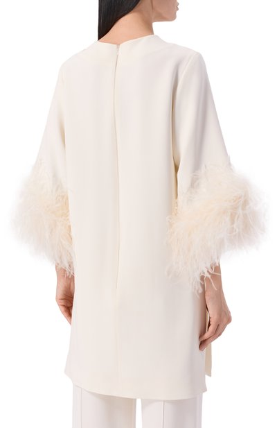 Топ с отделкой перьями ELIE SAAB, арт. T0292ERC26/CD023, фото 4