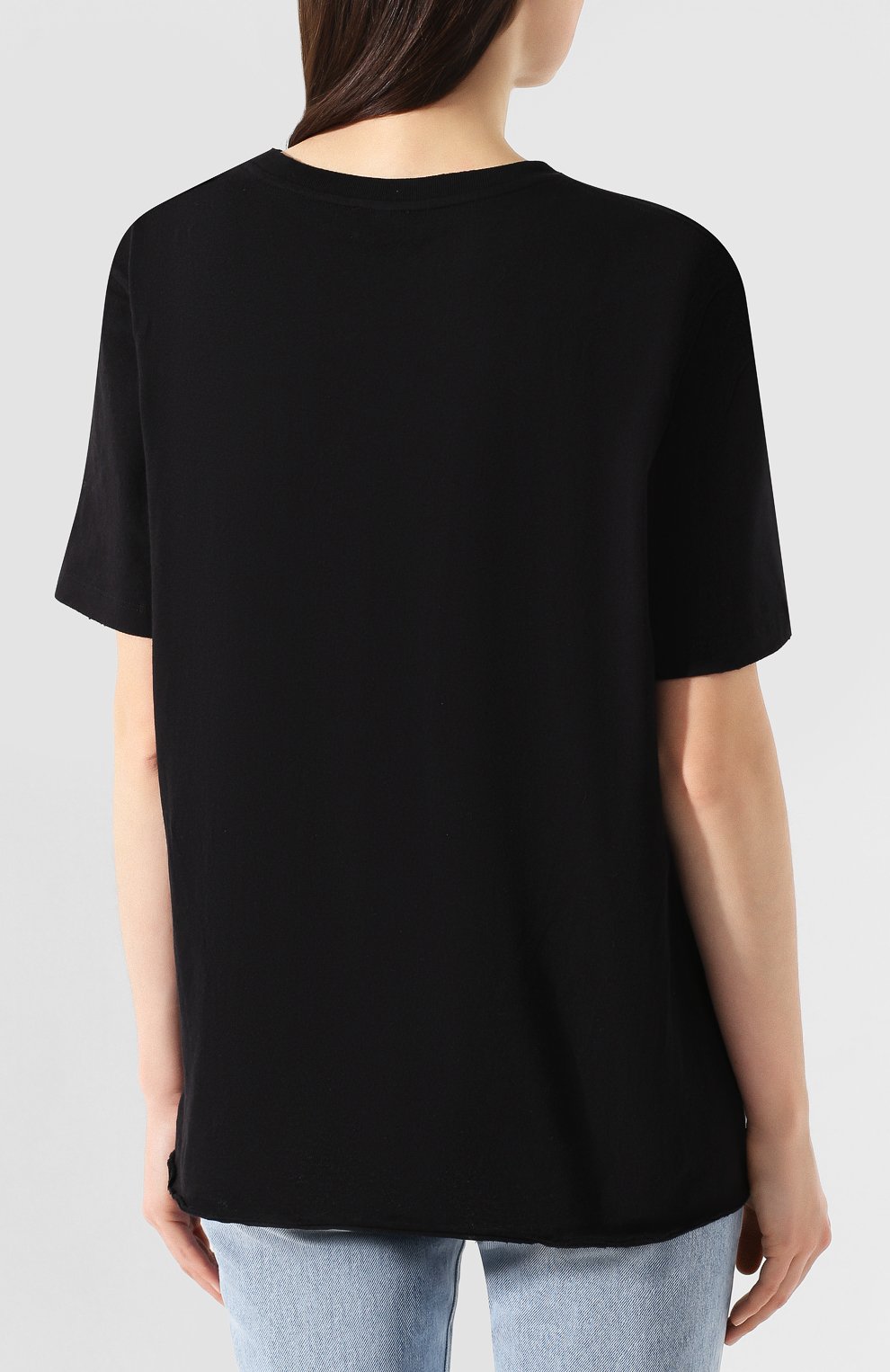 Хлопковая футболка SAINT LAURENT, арт. 614279/YBRW2, фото 4