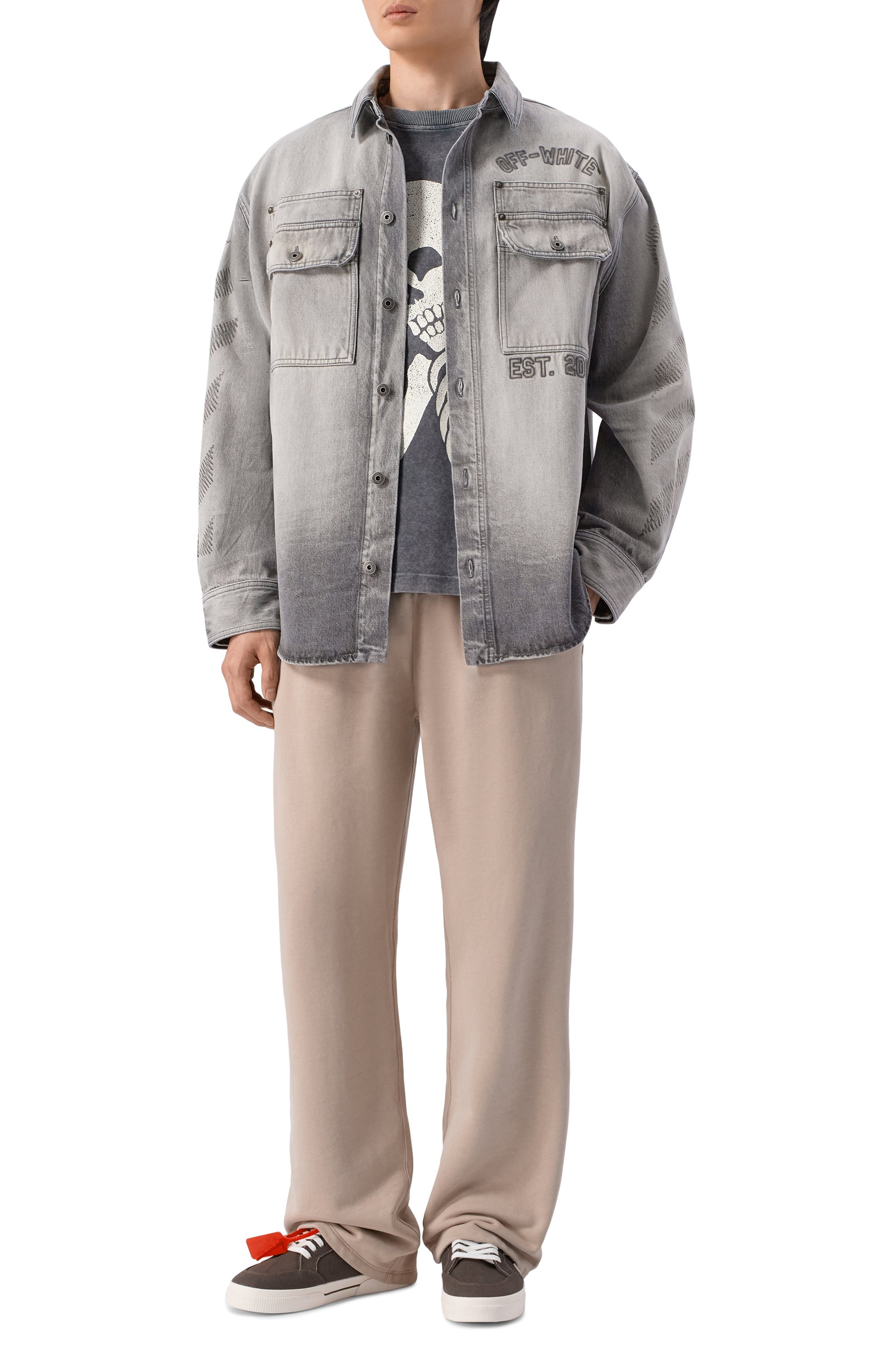 Хлопковый лонгслив PALM ANGELS, арт. PMAB05ES26JER001, фото 2