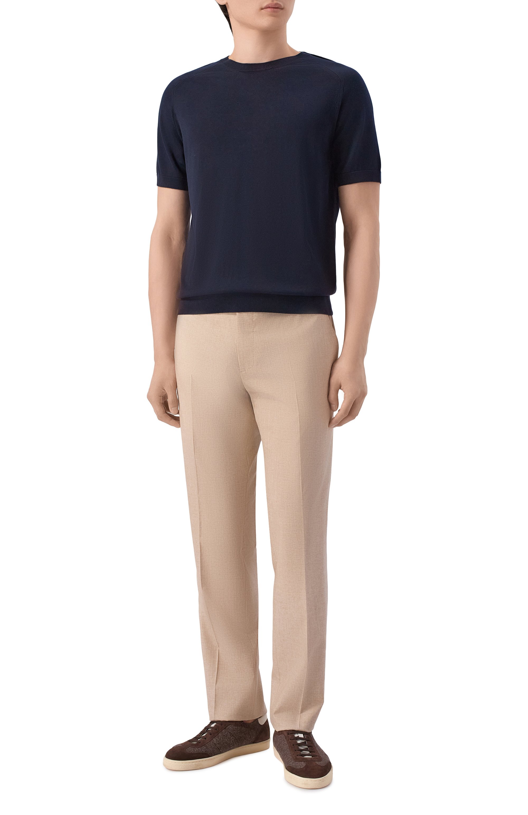 Брюки из шерсти и хлопка ANDREA CAMPAGNA, арт. SC/1/GB1866, фото 2