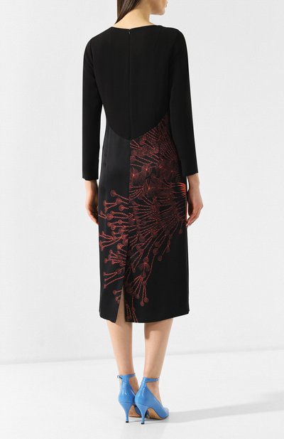 Платье из вискозы и хлопка DRIES VAN NOTEN, арт. 182-11018-6147, фото 4