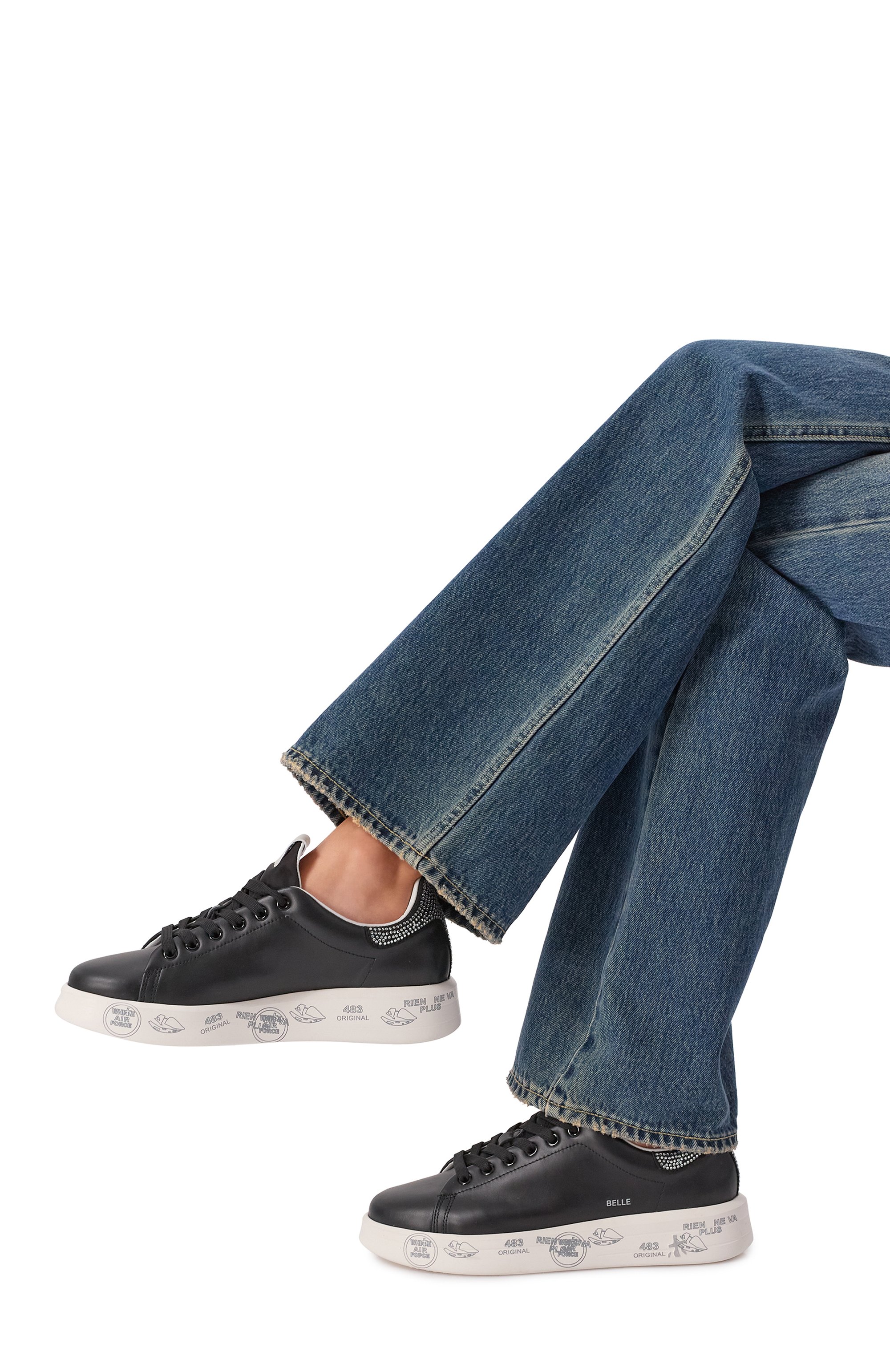 Комбинированные кеды belle PREMIATA, арт. BELLE/VAR 7810, фото 2