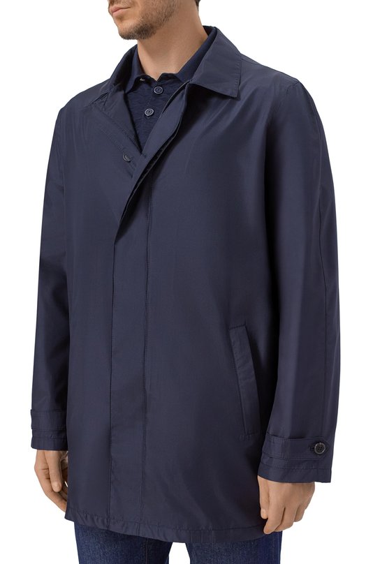 Шелковый плащ MVST M26.CSM.0401/TSG0-SILK Синий  M26.CSM.0401/TSG0-SILK Фото 3
