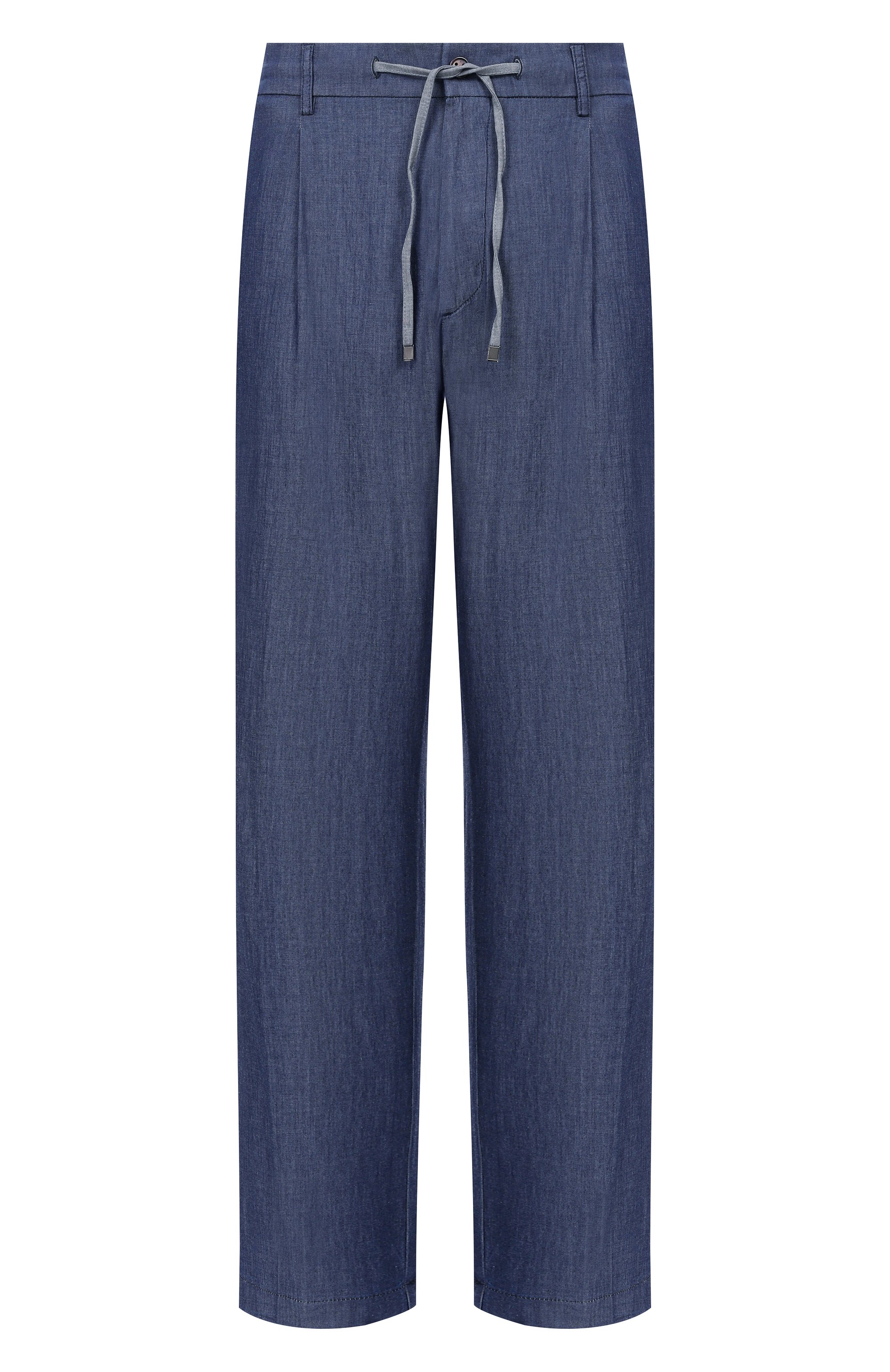 Хлопковые брюки BERWICH темно-синего цвета по цене 32050 руб., арт. SPIAGGIA 1P-GD/AL1717X, фото 1 Хлопковые брюки BERWICH, арт. SPIAGGIA 1P-GD/AL1717X, фото 1