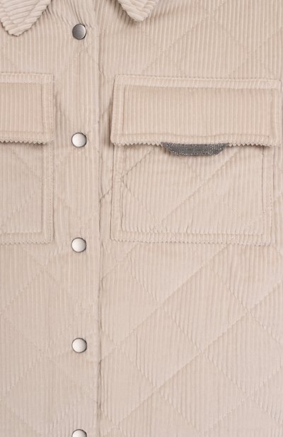 Вельветовая куртка-рубашка BRUNELLO CUCINELLI, арт. BB0230602B, фото 3