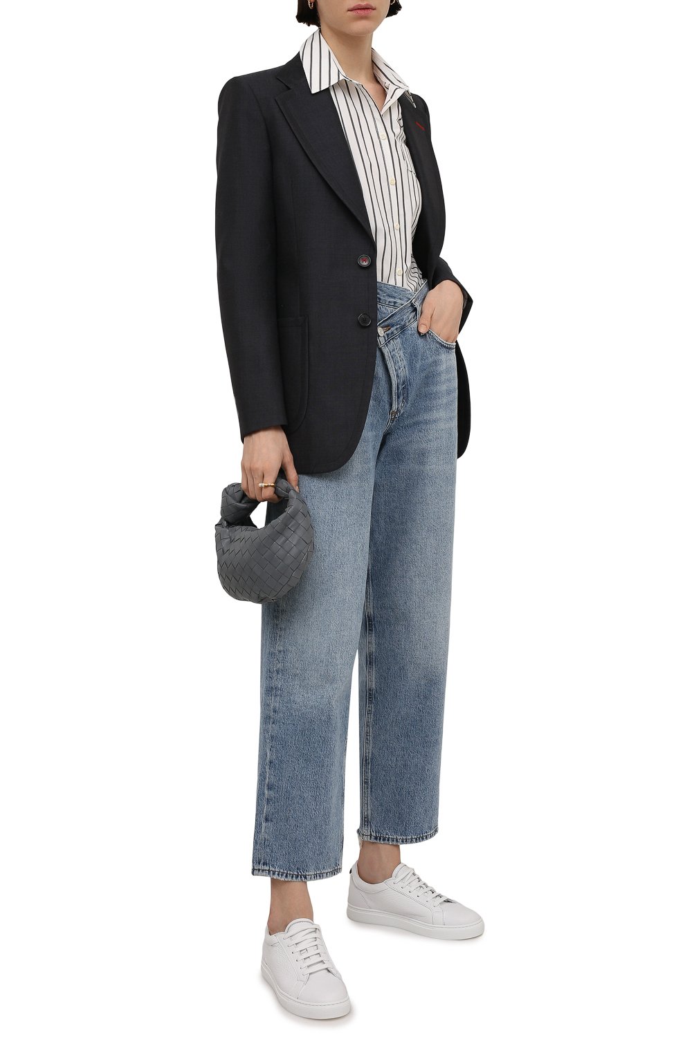 Кожаные кеды KITON, арт. DSSB0XX04R99, фото 2