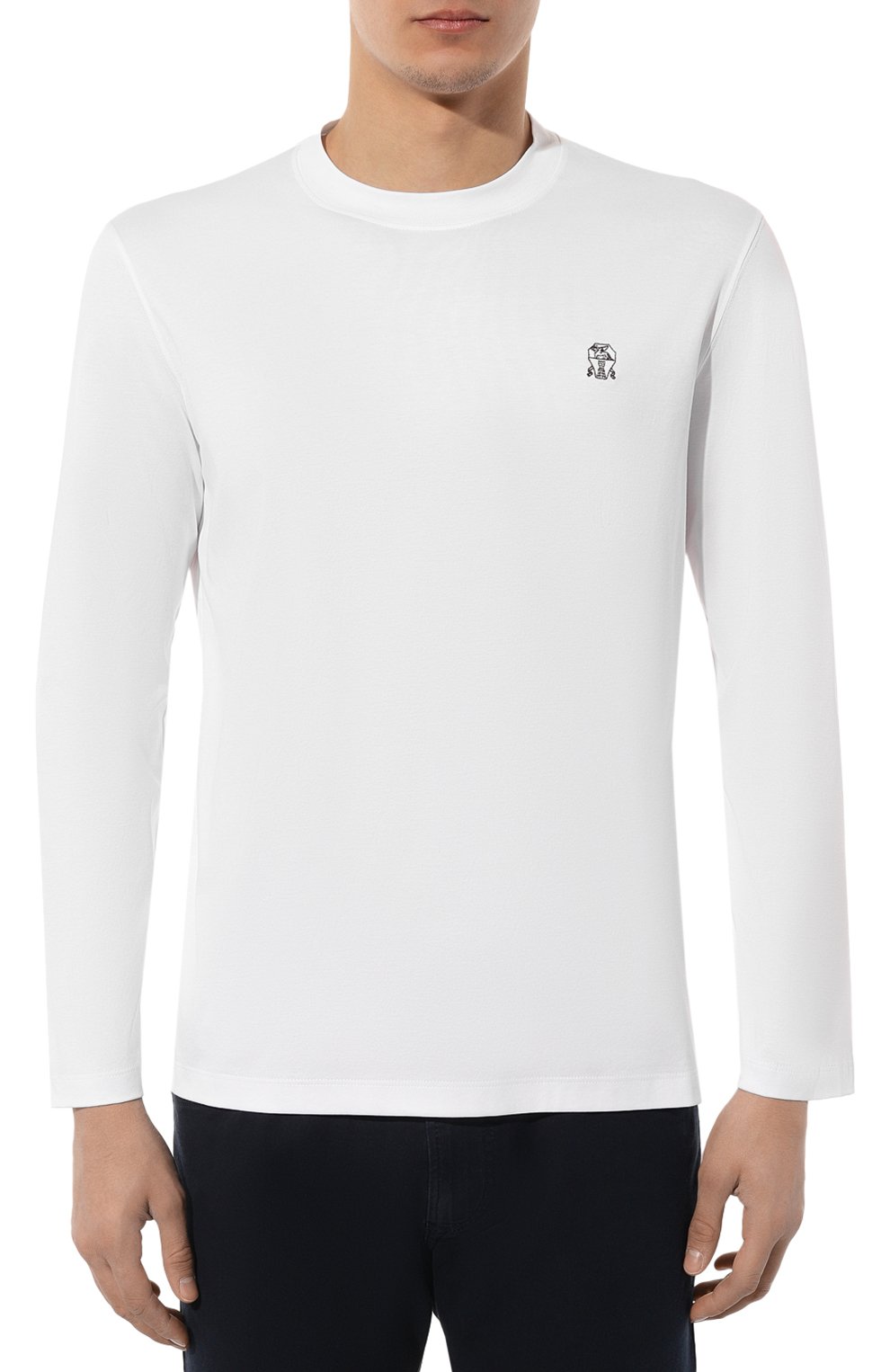 Хлопковый лонгслив BRUNELLO CUCINELLI, арт. M0T717409, фото 3