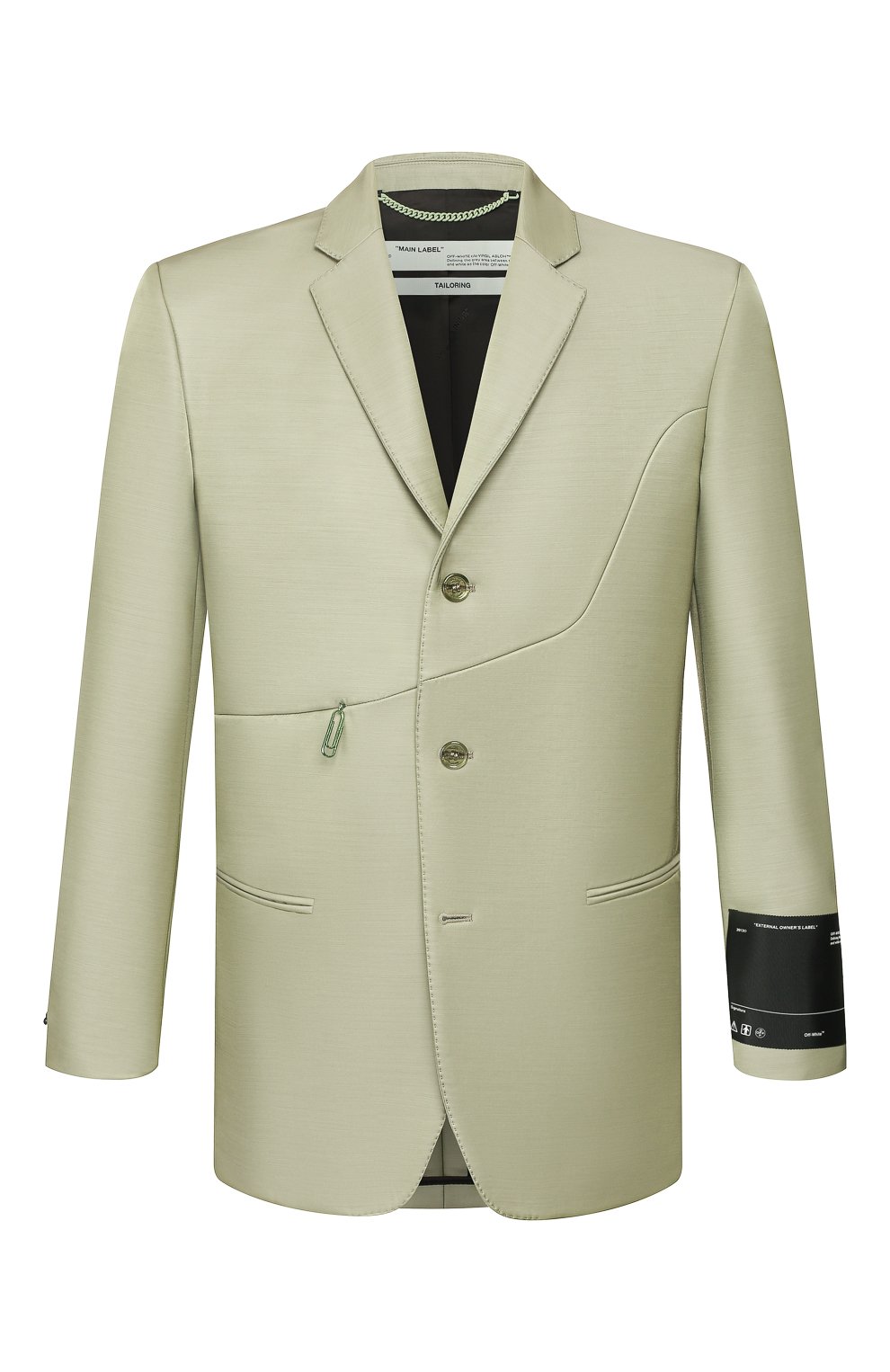 Однобортный пиджак OFF-WHITE, арт. 0MEF055S20H770204600, фото 1