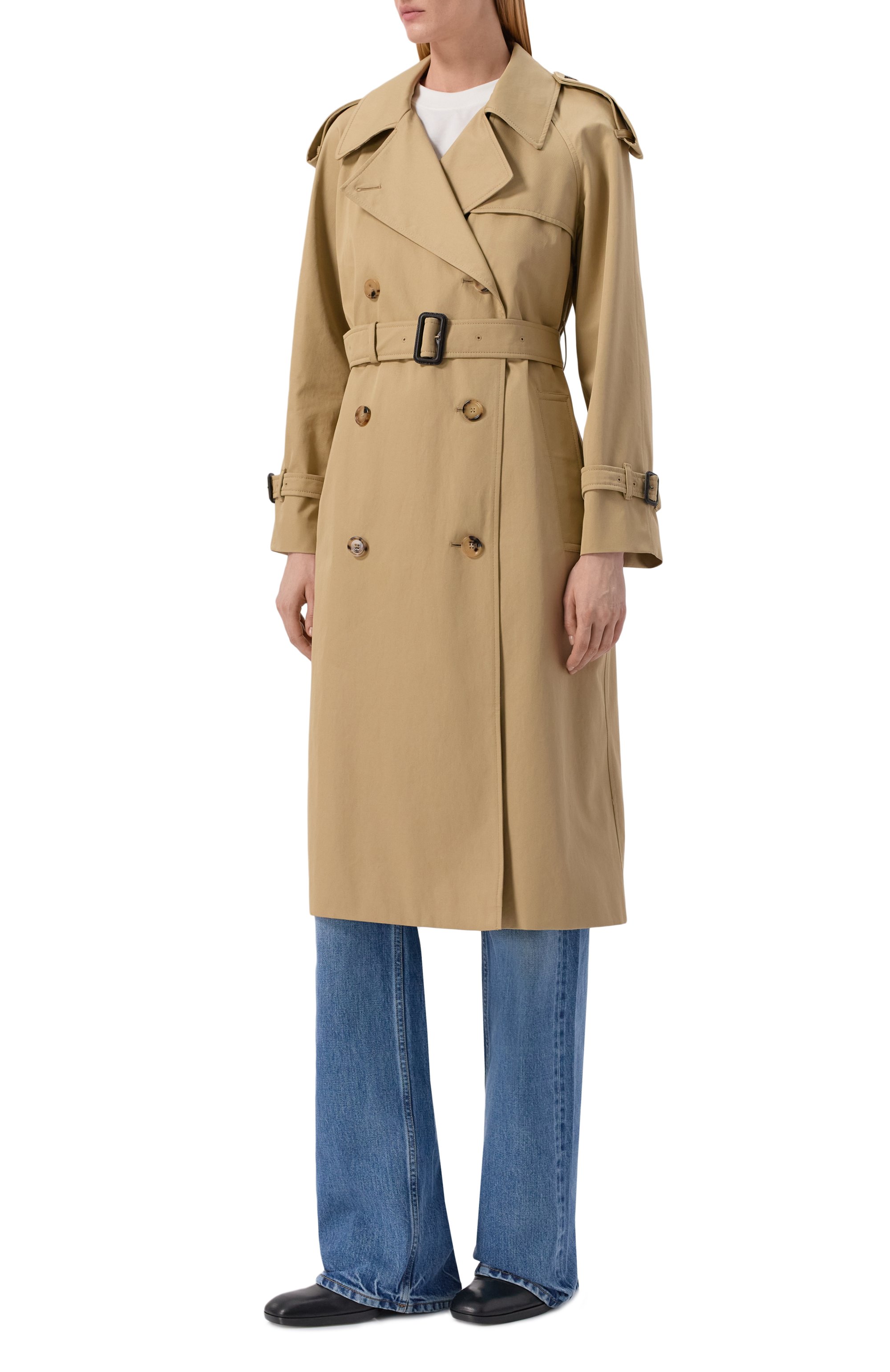 Хлопковый тренч BURBERRY, арт. 8119066, фото 3