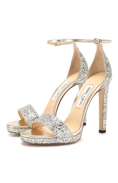 Комбинированные босоножки misty 120 JIMMY CHOO, арт. MISTY 120/CGF, фото 1