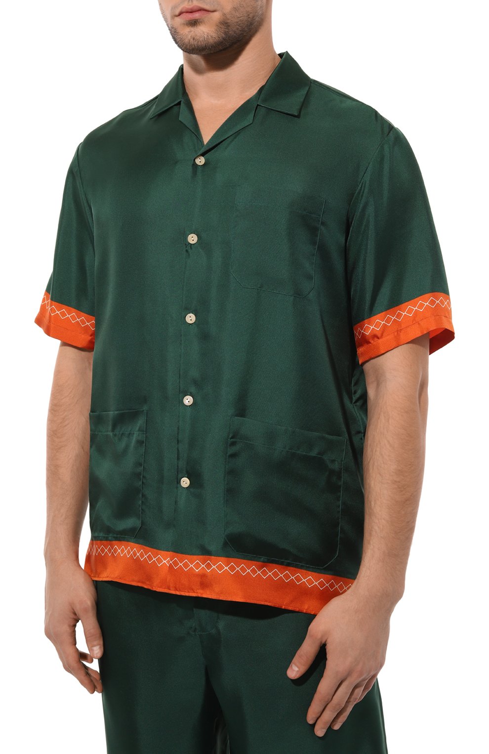 Шелковая рубашка GUCCI, арт. 669202 ZAHYX, фото 3