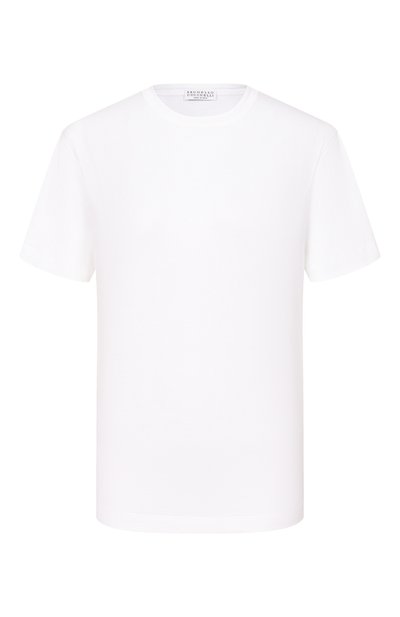 Женская хлопковая футболка BRUNELLO CUCINELLI, арт. MPT81BI100
