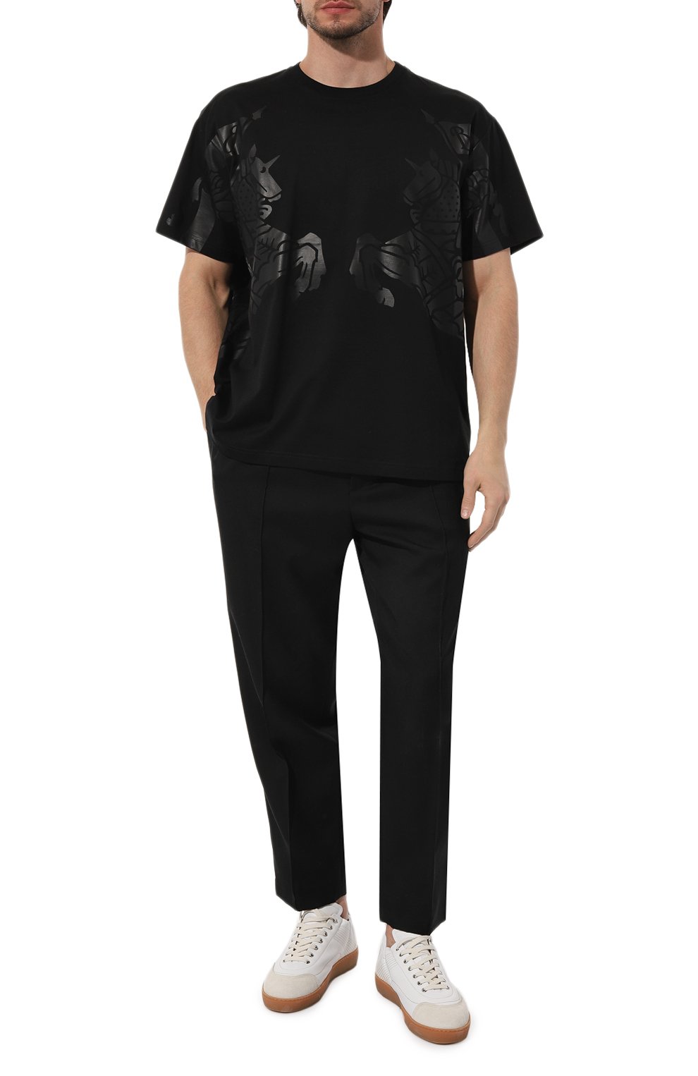 Хлопковая футболка BURBERRY, арт. 8065183, фото 2