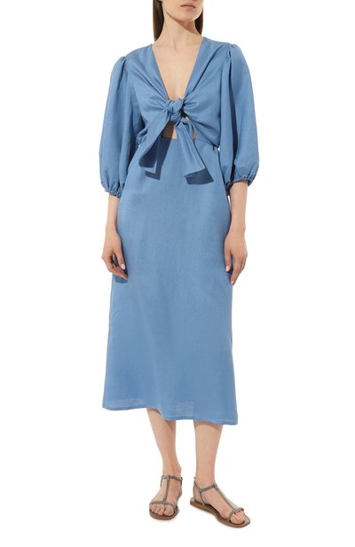 Платье изо льна и вискозы OLOLOL, арт. OLD169/9122.905/S23, фото 3