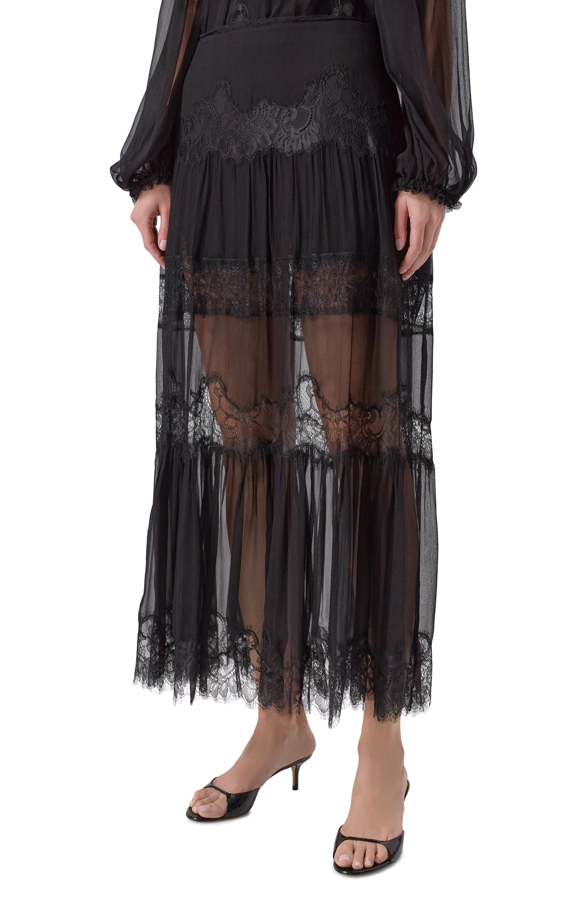 Шелковая юбка LOVE SHACK FANCY, арт. LS936-3311, фото 3