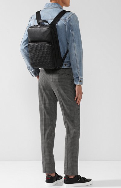 Кожаный рюкзак с плетением intrecciato BOTTEGA VENETA, арт. 493805/VQ928, фото 2