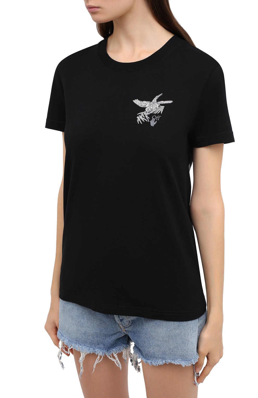 Хлопковая футболка OFF-WHITE, арт. 0WAA049F20JER0061009, фото 3