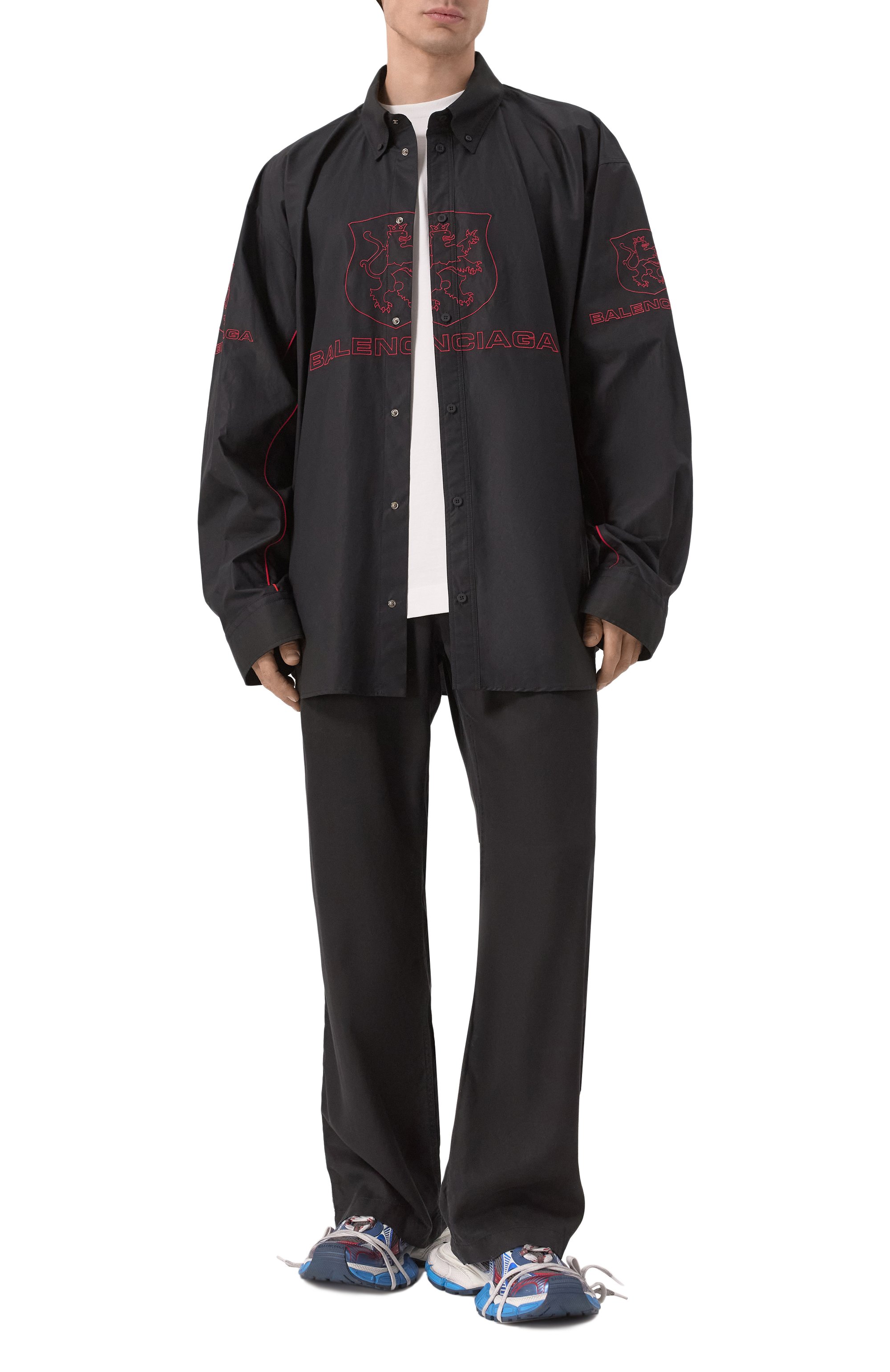 Хлопковая рубашка BALENCIAGA, арт. 814601/TNM60, фото 2