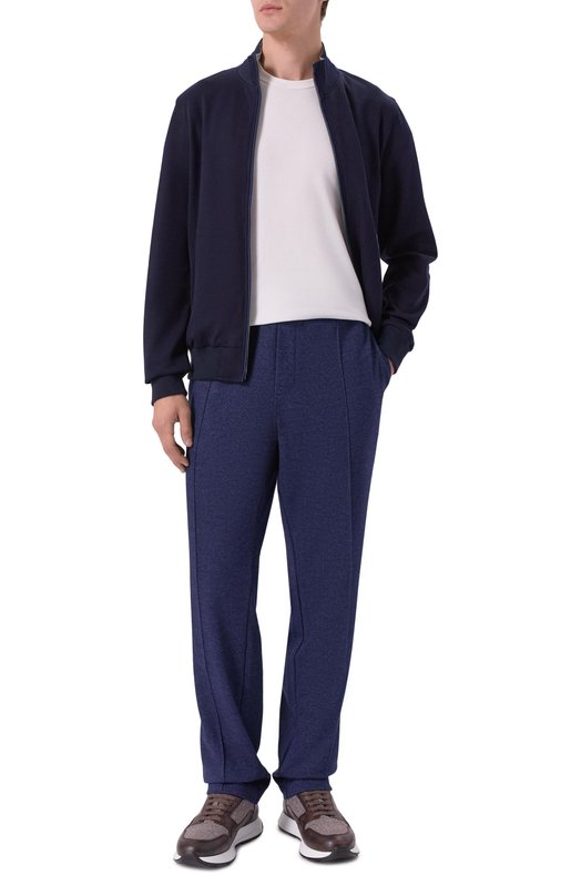 Брюки из шерсти и хлопка Capobianco 19M702.PL00./58 Синий  19M702.PL00./58 Фото 2