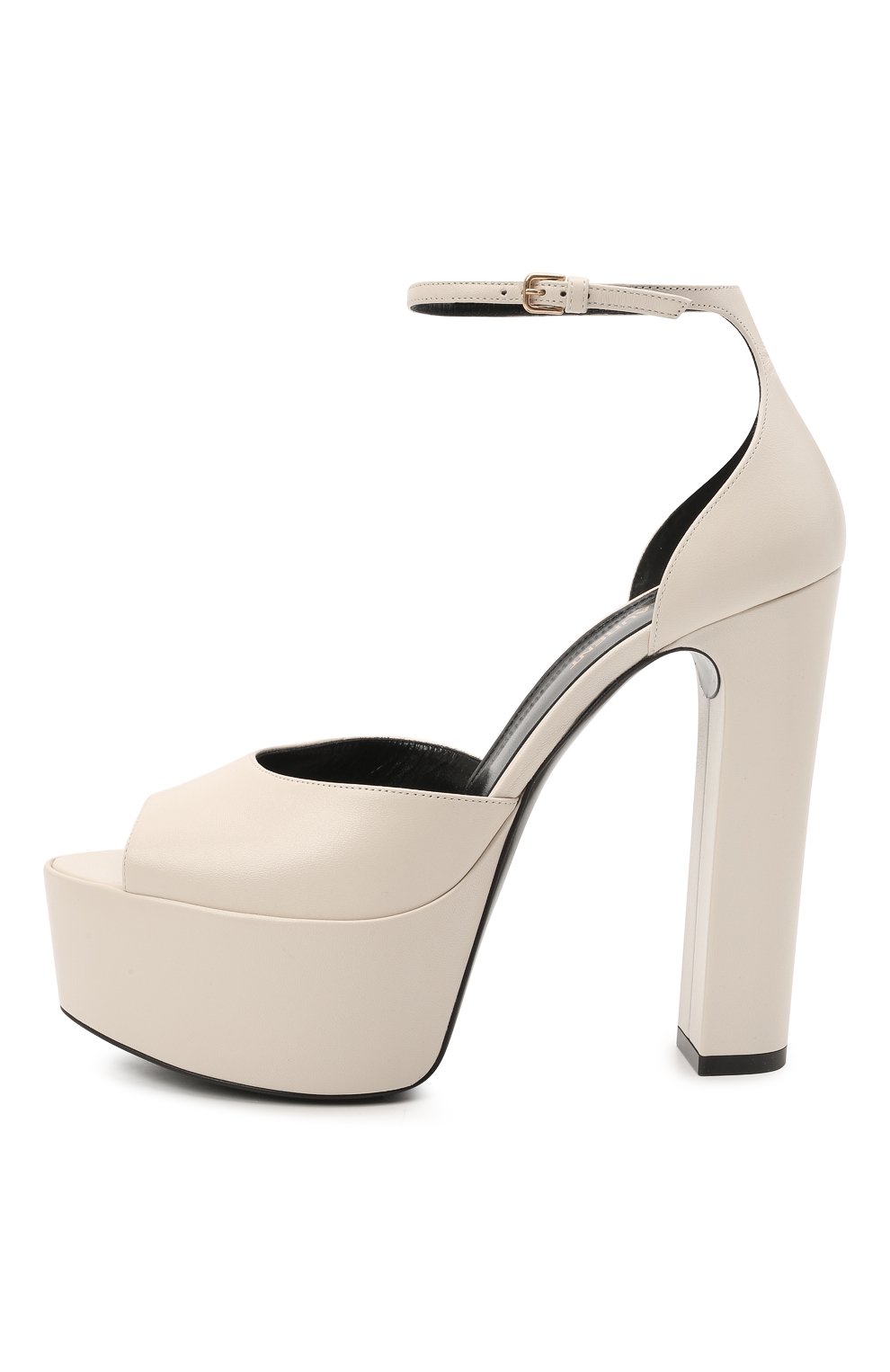 Кожаные босоножки jodie SAINT LAURENT, арт. 650258/1ZJ00, фото 3