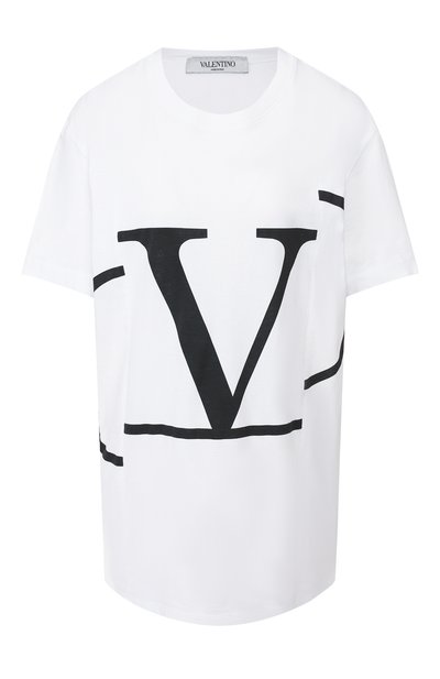 Женская хлопковая футболка VALENTINO, арт. RB0MG01G4LD