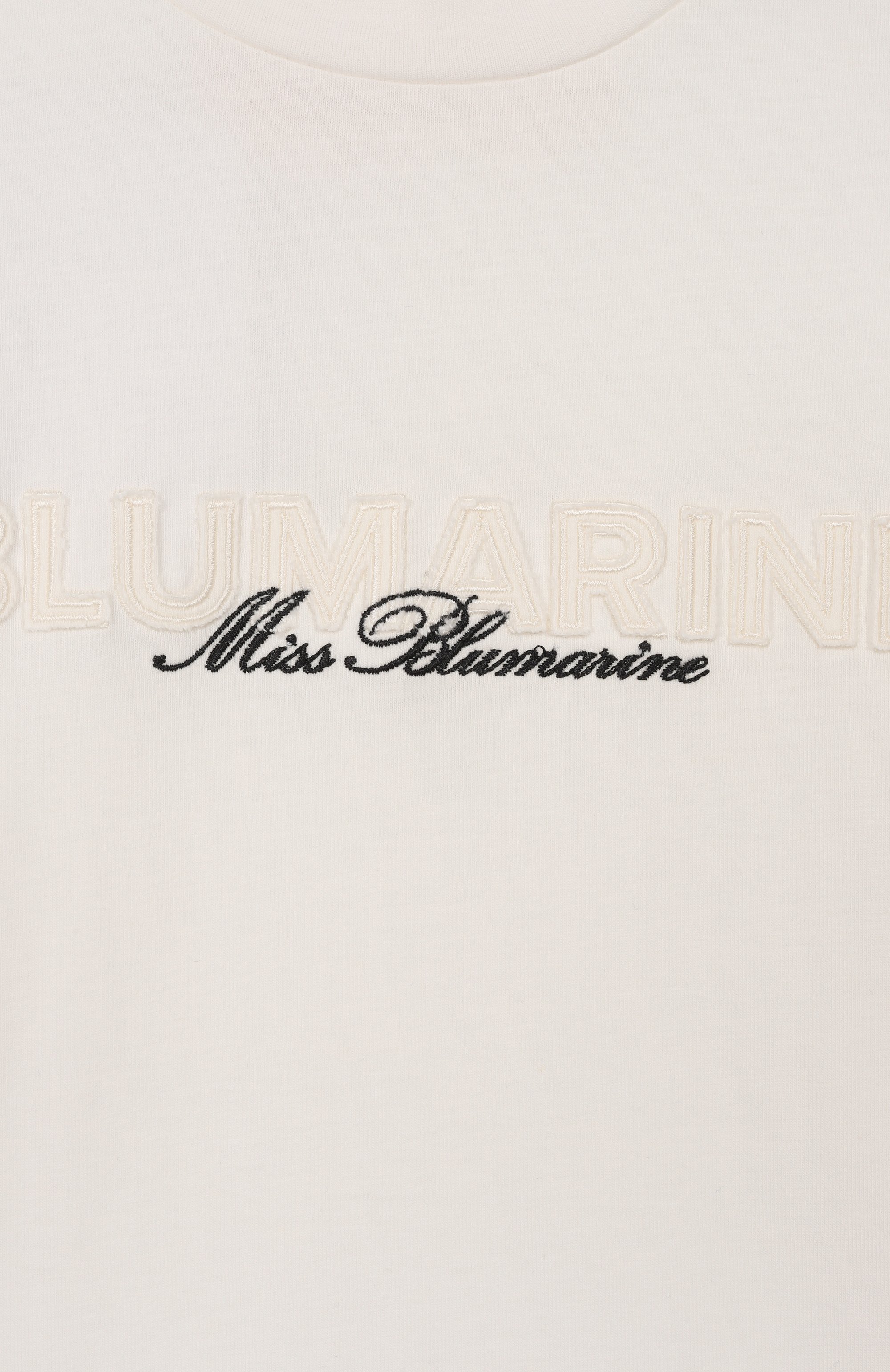 Хлопковая футболка BLUMARINE, арт. BFTS0250/JF031, фото 3