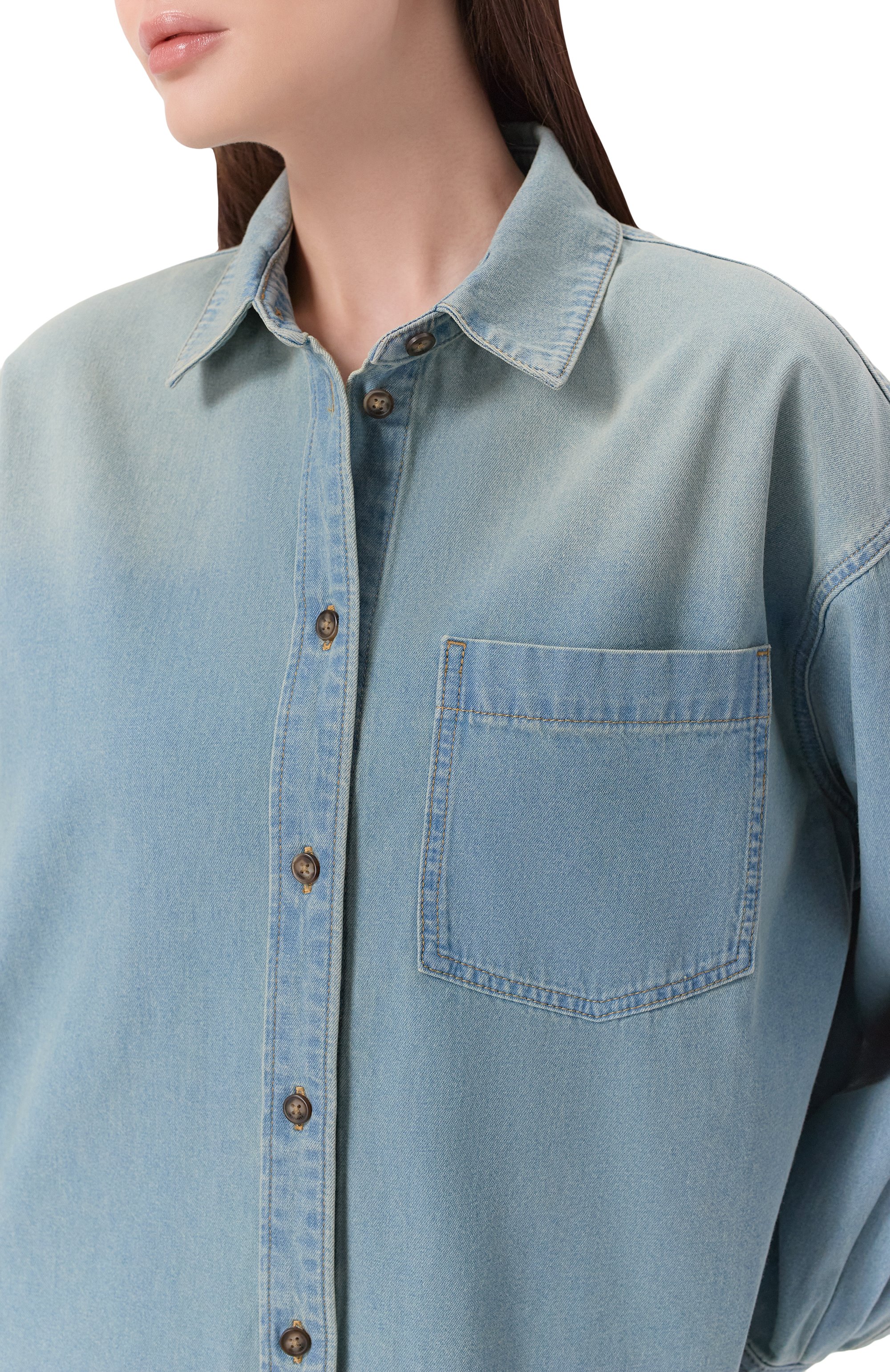 Джинсовая рубашка light 12 STOREEZ, арт. 138608, фото 5