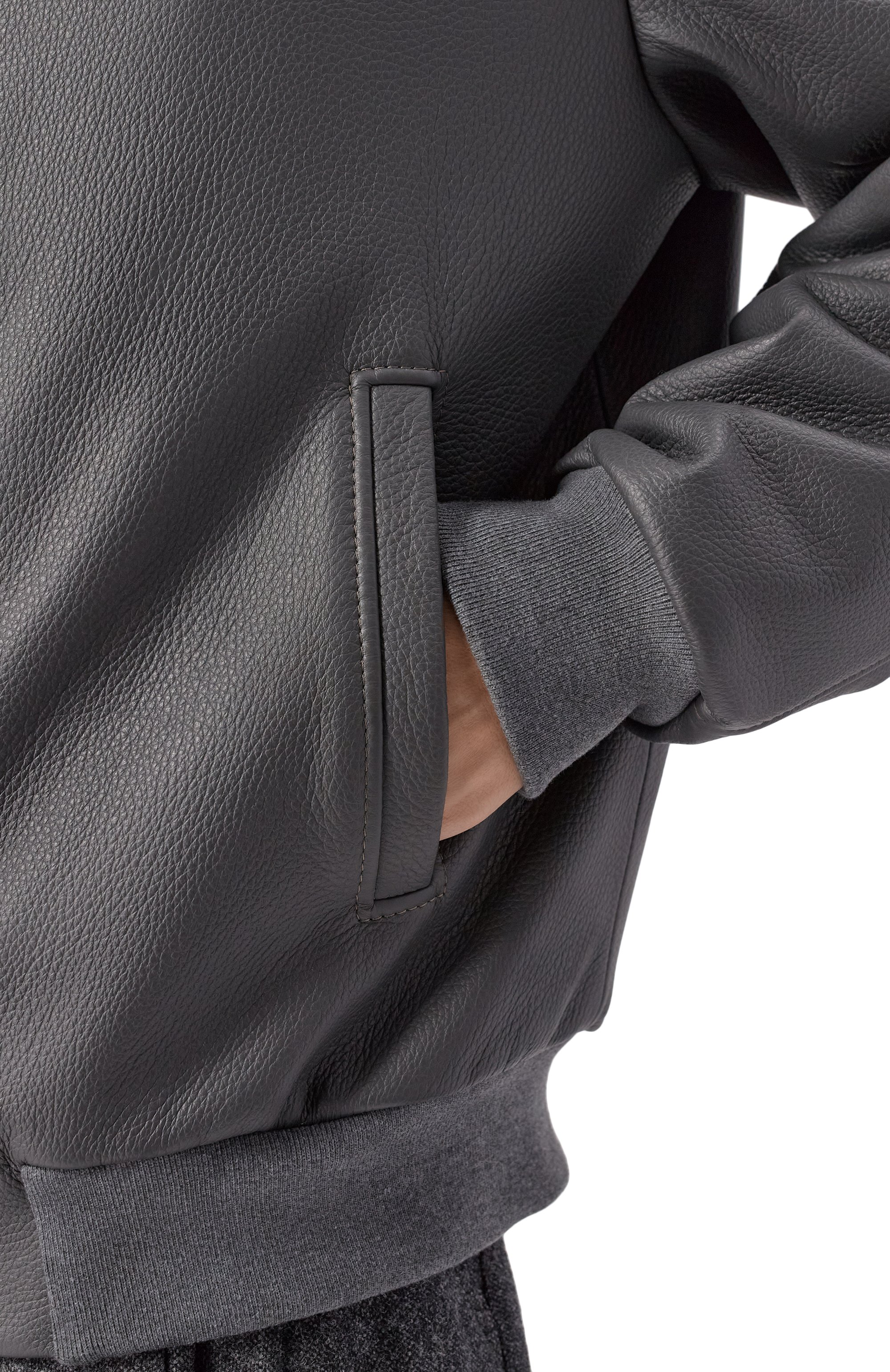 Кожаный бомбер MASLOV, арт. SMB63, фото 5