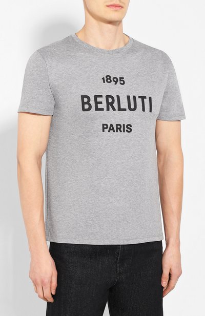 Хлопковая футболка BERLUTI, арт. R15JRS29-006, фото 3