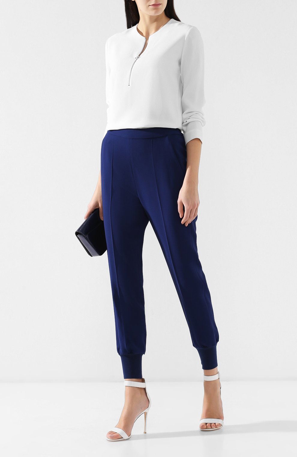 Джоггеры STELLA MCCARTNEY синего цвета по цене 56100 руб., арт. 341416/SCA06, фото 2 Джоггеры STELLA MCCARTNEY, арт. 341416/SCA06, фото 2