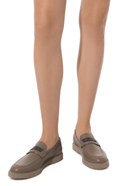 Кожаные пенни-лоферы BRUNELLO CUCINELLI, арт. MZSKGBP423, фото 3