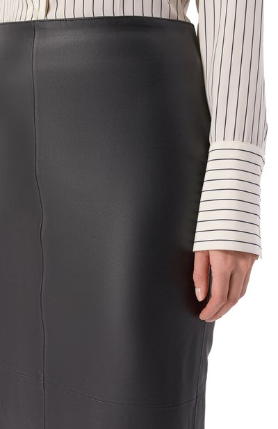 Кожаная юбка ARMARIUM черного цвета по цене 208500 руб., арт. ARMFWSK16/LE04, фото 5 Кожаная юбка ARMARIUM, арт. ARMFWSK16/LE04, фото 5