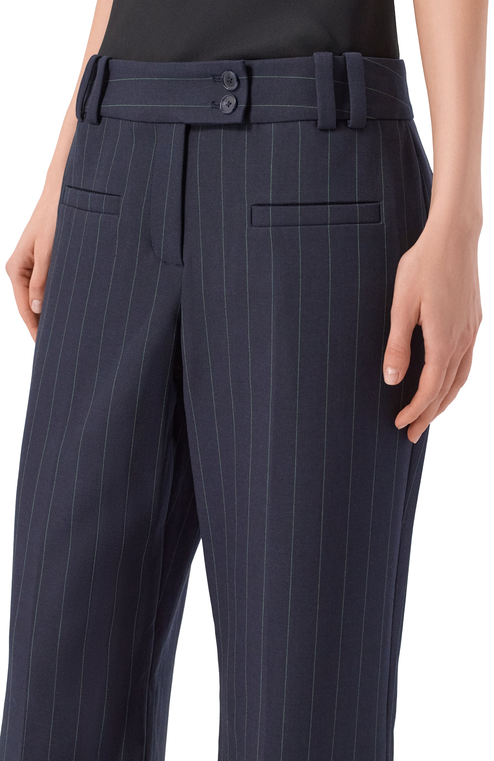 Брюки 3.1 PHILLIP LIM темно-синего цвета по цене 76750 руб., арт. E262-51364/DWV, фото 5 Брюки 3.1 PHILLIP LIM, арт. E262-51364/DWV, фото 5