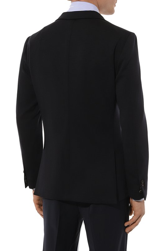 Пиджак из шерсти и хлопка Corneliani 93X523-9318800 Синий  93X523-9318800 Фото 4