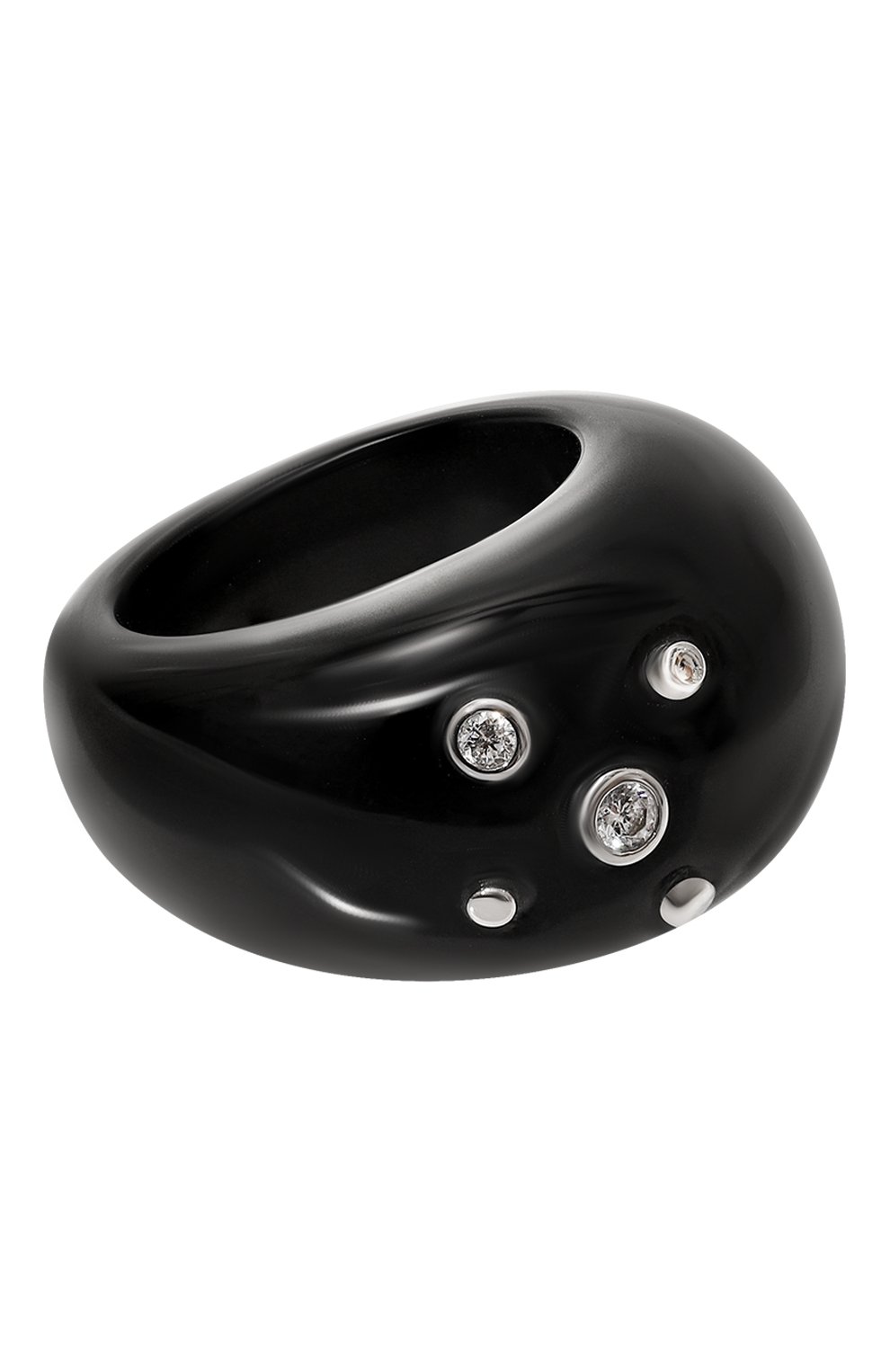 Кольцо COPINE JEWELRY черного цвета по цене 13200 руб., арт. NOIRE, фото 1 Кольцо COPINE JEWELRY, арт. NOIRE, фото 1