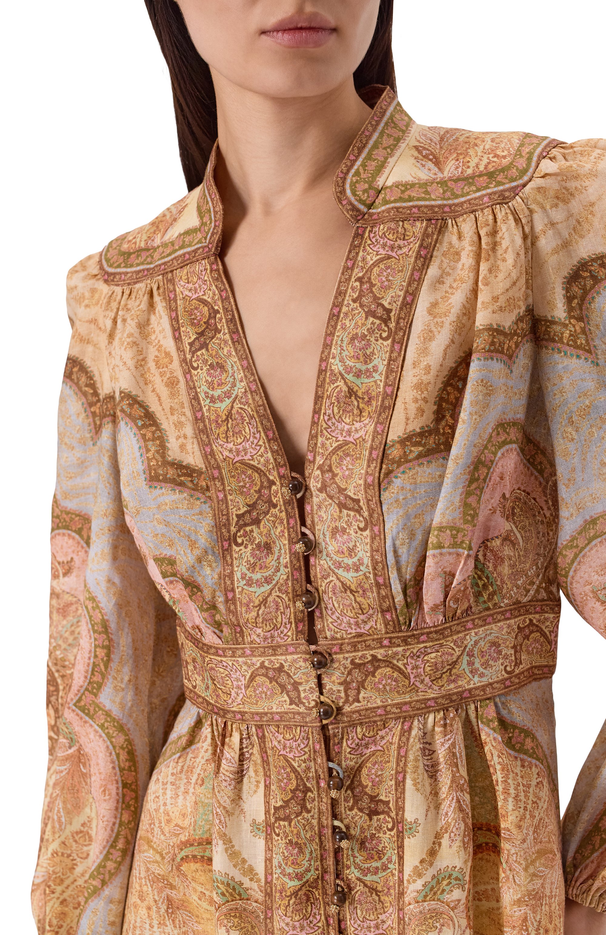 Льняное платье ZIMMERMANN, арт. 5753DRS262, фото 4