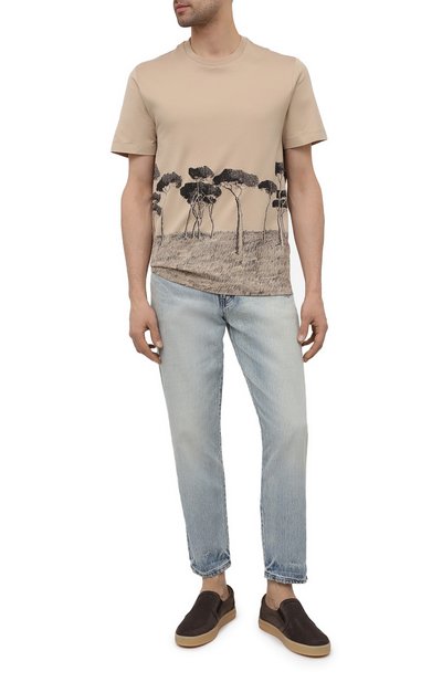 Кожаные слипоны MORESCHI темно-коричневого цвета по цене 43650 руб., арт. 43852/CQ/PR0V.F0R+PR0VENZA/F.NAPPA, фото 2 Кожаные слипоны MORESCHI, арт. 43852/CQ/PR0V.F0R+PR0VENZA/F.NAPPA, фото 2