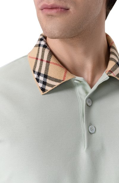 Хлопковое поло BURBERRY, арт. 8118949, фото 5