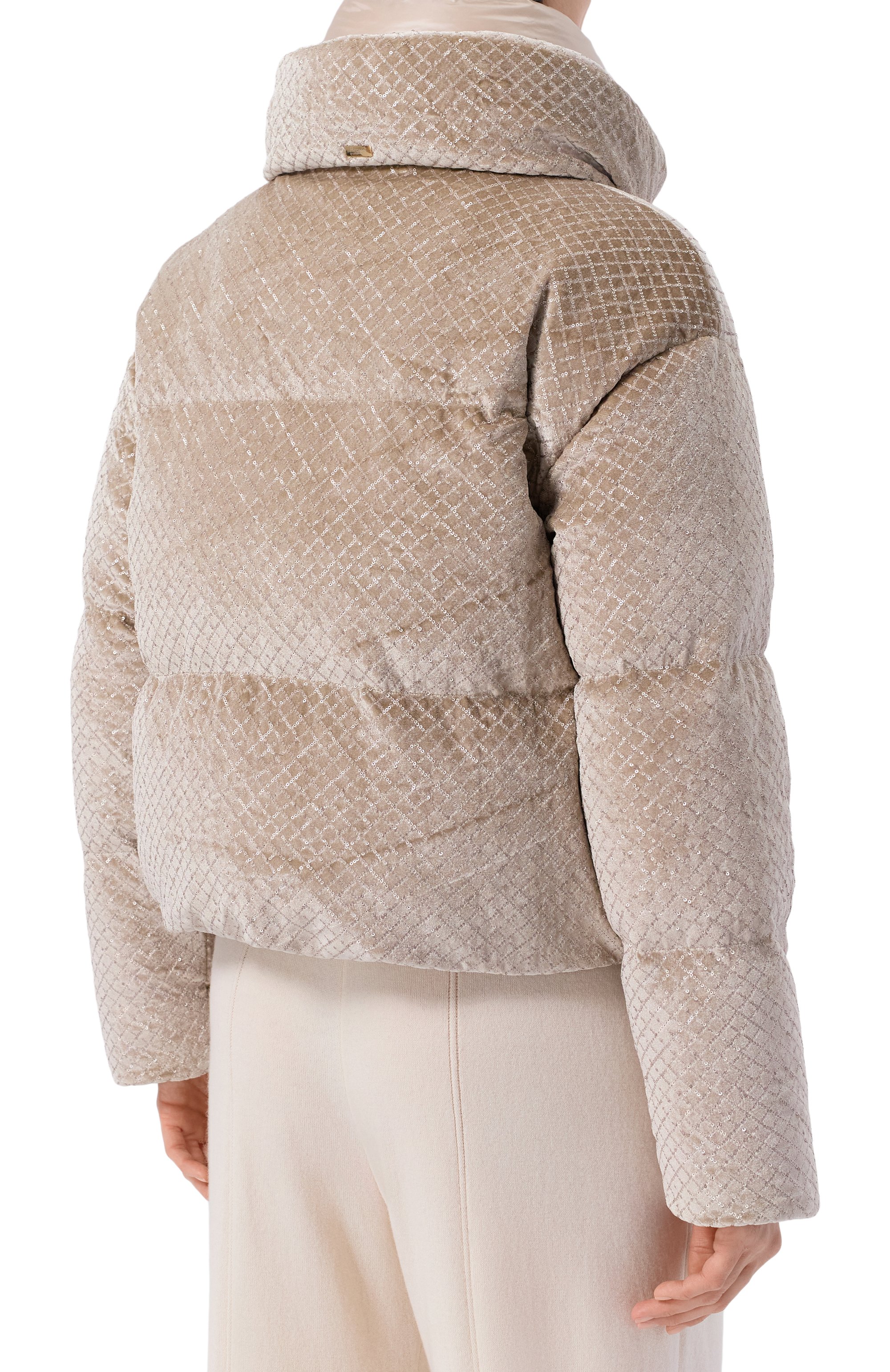 Пуховик с отделкой пайетками HERNO, арт. PI002161D/12751, фото 4