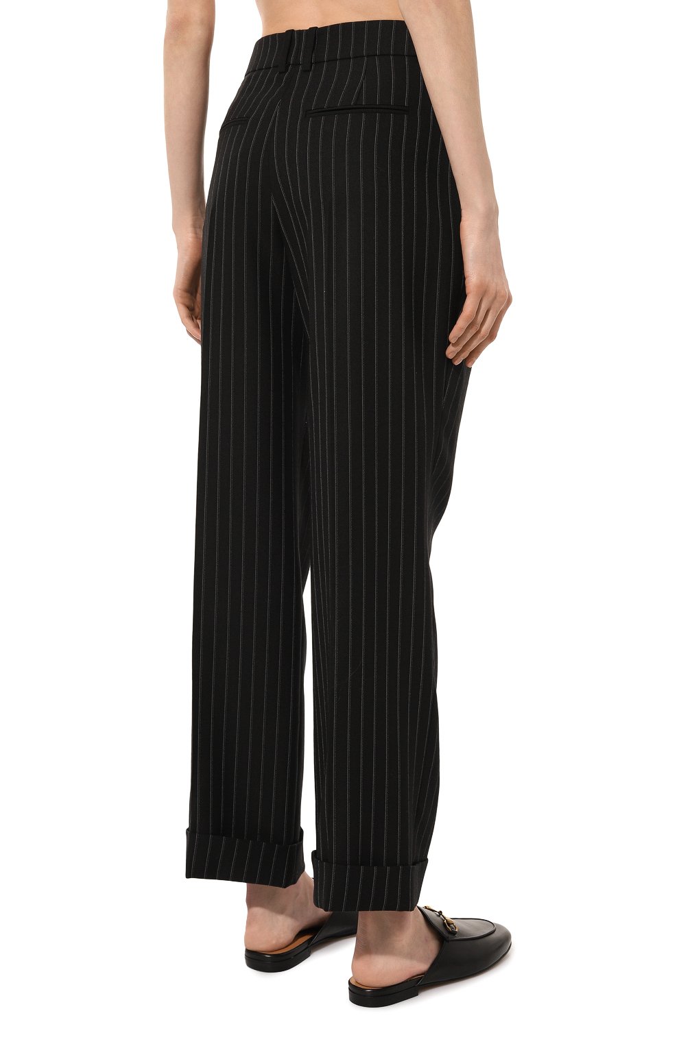 Шерстяные брюки SAINT LAURENT, арт. 687872/Y3D17, фото 4