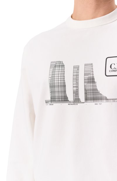 Хлопковый свитшот C.P. COMPANY, арт. 18CLSS051A006452W, фото 5