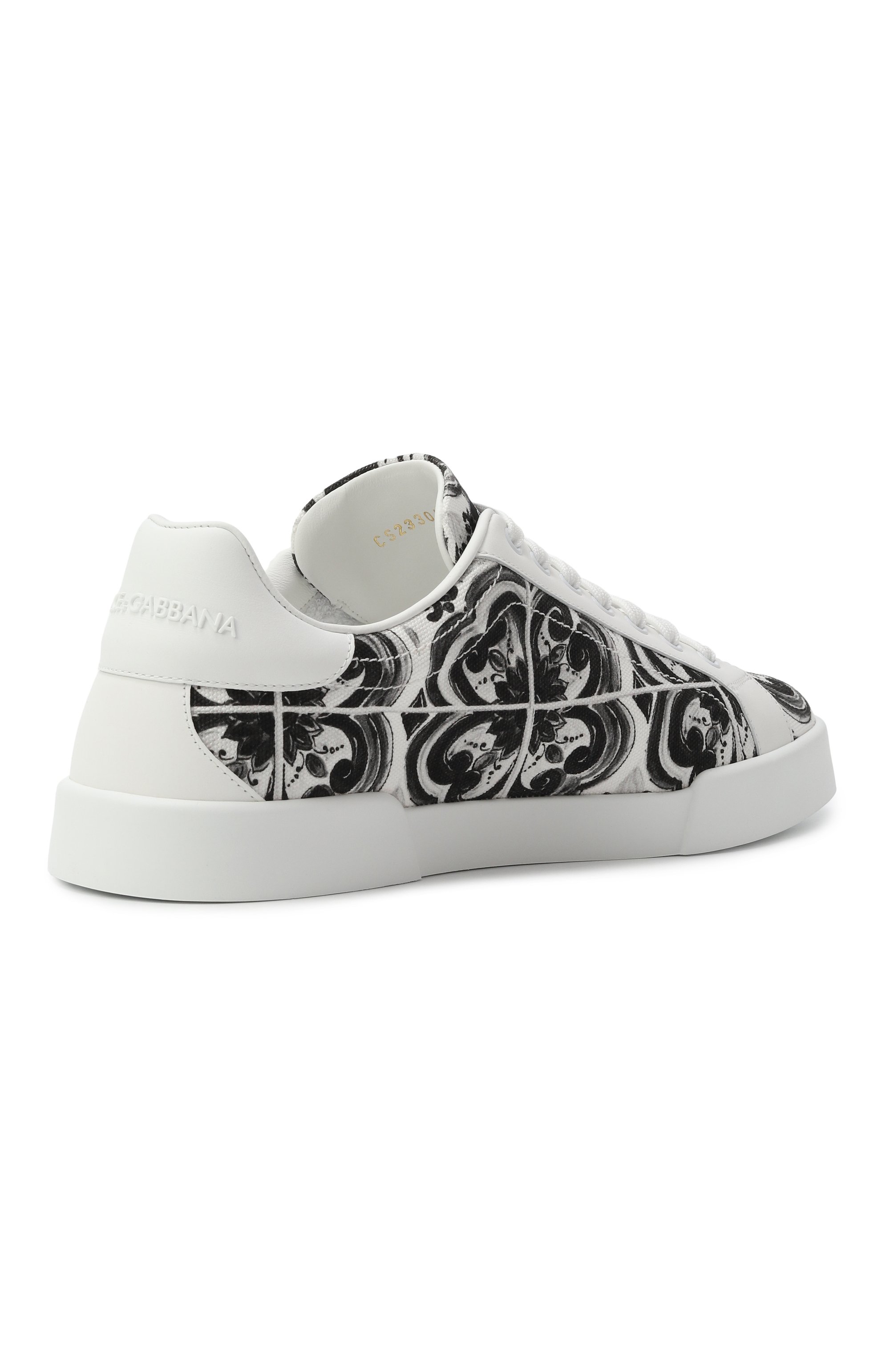 Комбинированные кеды portofino light strobel DOLCE & GABBANA, арт. CS2330/A9R22, фото 5