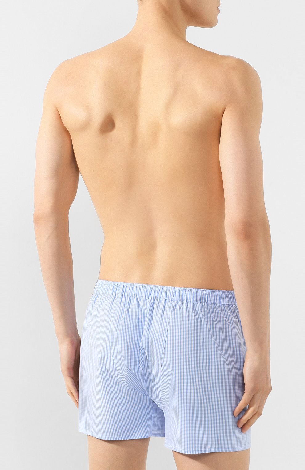Хлопковые боксеры ROBERTO RICETTI голубого цвета по цене 7995 руб., арт. B0XER DB1/A-RA909, фото 3 Хлопковые боксеры ROBERTO RICETTI, арт. B0XER DB1/A-RA909, фото 3