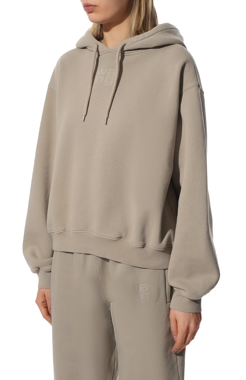 Хлопковое худи ALEXANDERWANG.T, арт. 4CC3212043, фото 3