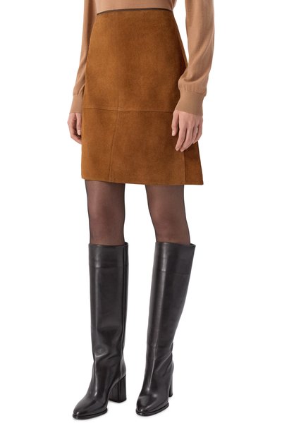 Замшевая юбка LE17SEPTEMBRE, арт. LS2579SK001EBR, фото 3