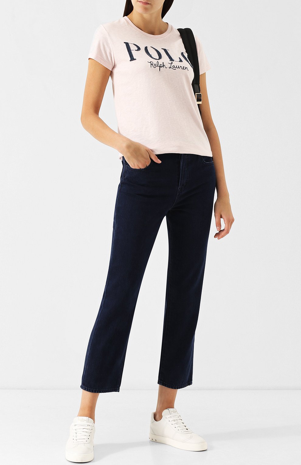 Хлопковая футболка с круглым вырезом и логотипом бренда POLO RALPH LAUREN, арт. 211719204, фото 2
