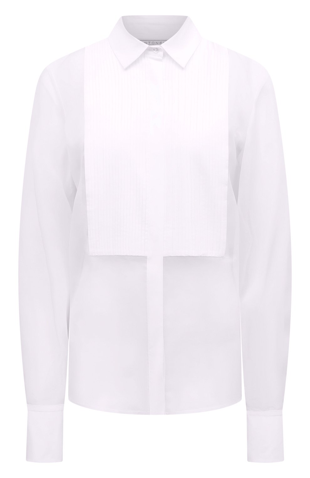 Шелковая блузка ANTONELLI FIRENZE белого цвета по цене 59950 руб., арт. M1275/4105, фото 1 Шелковая блузка ANTONELLI FIRENZE, арт. M1275/4105, фото 1