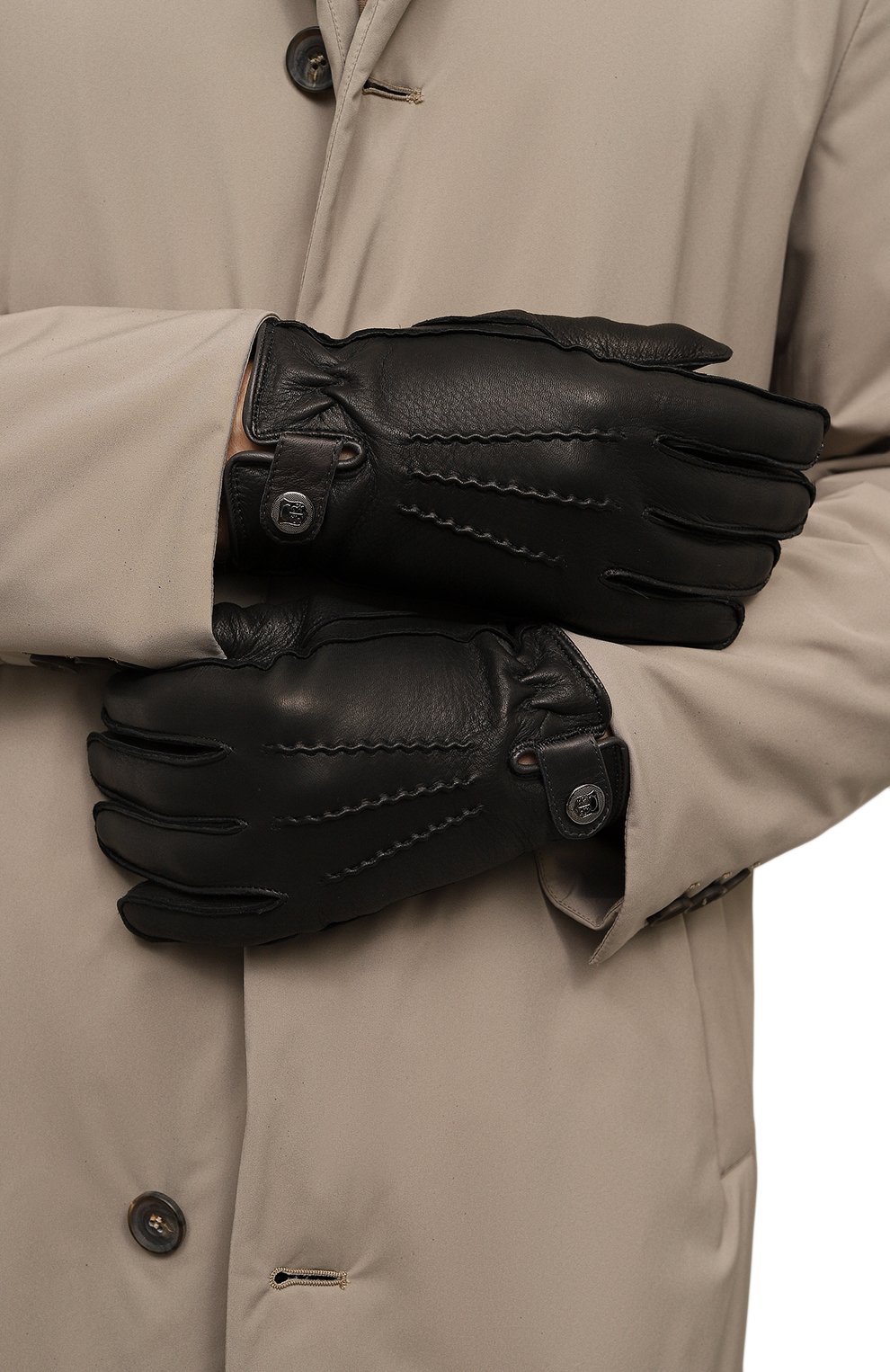 Кожаные перчатки CORNELIANI, арт. 92Q339-3820577, фото 2