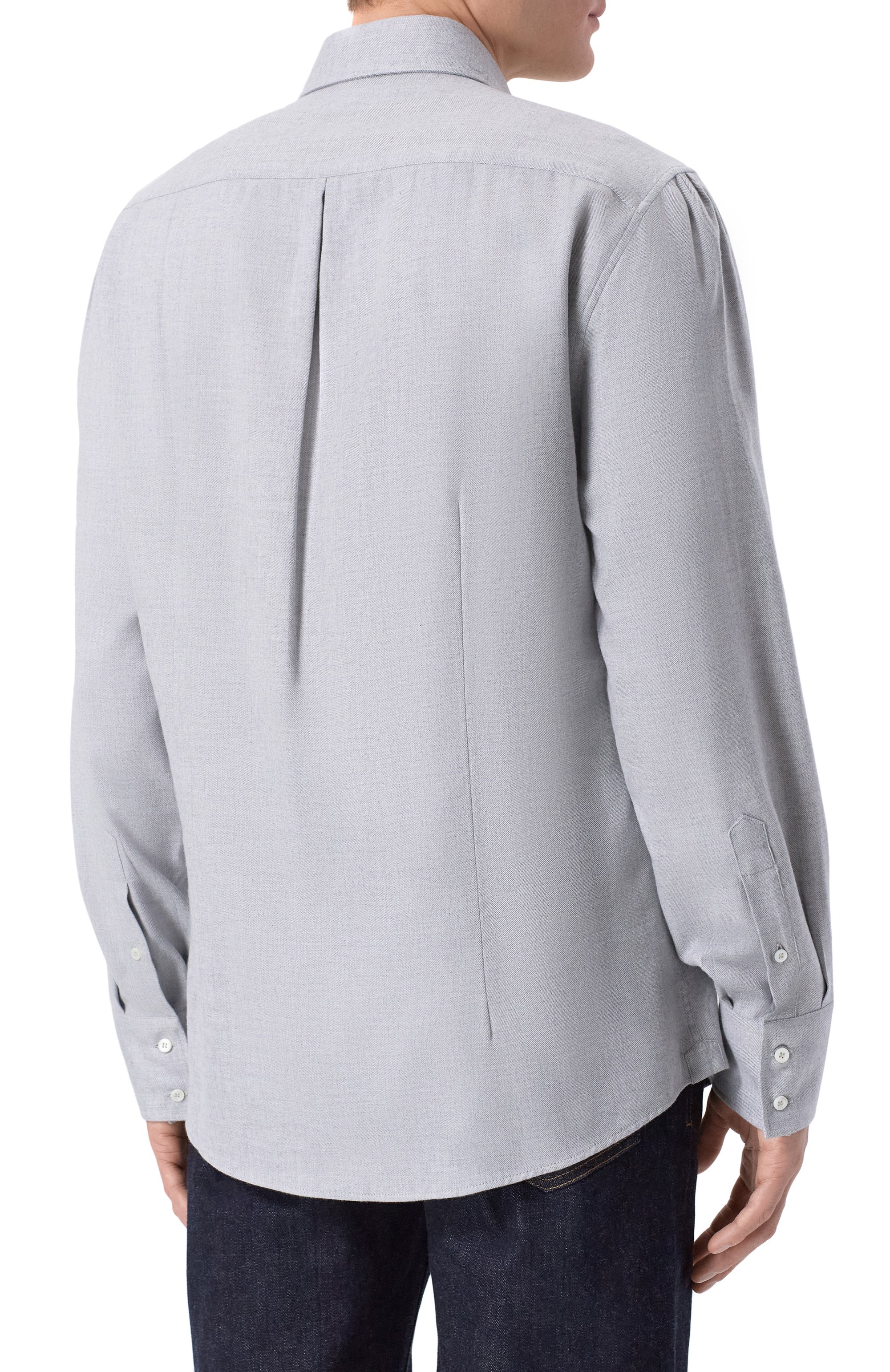 Рубашка из хлопка и лиоцелла BRUNELLO CUCINELLI, арт. MY6371718, фото 4